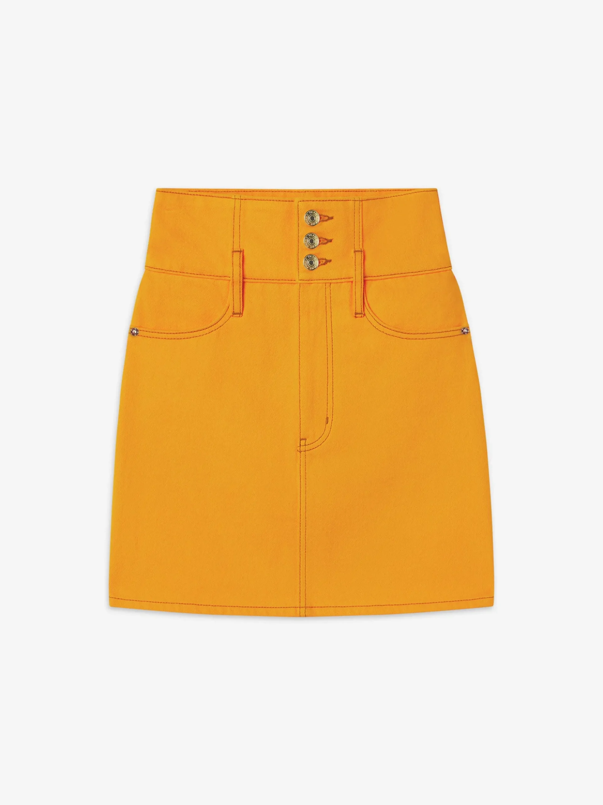 The Corset Mini Skirt in Marigold