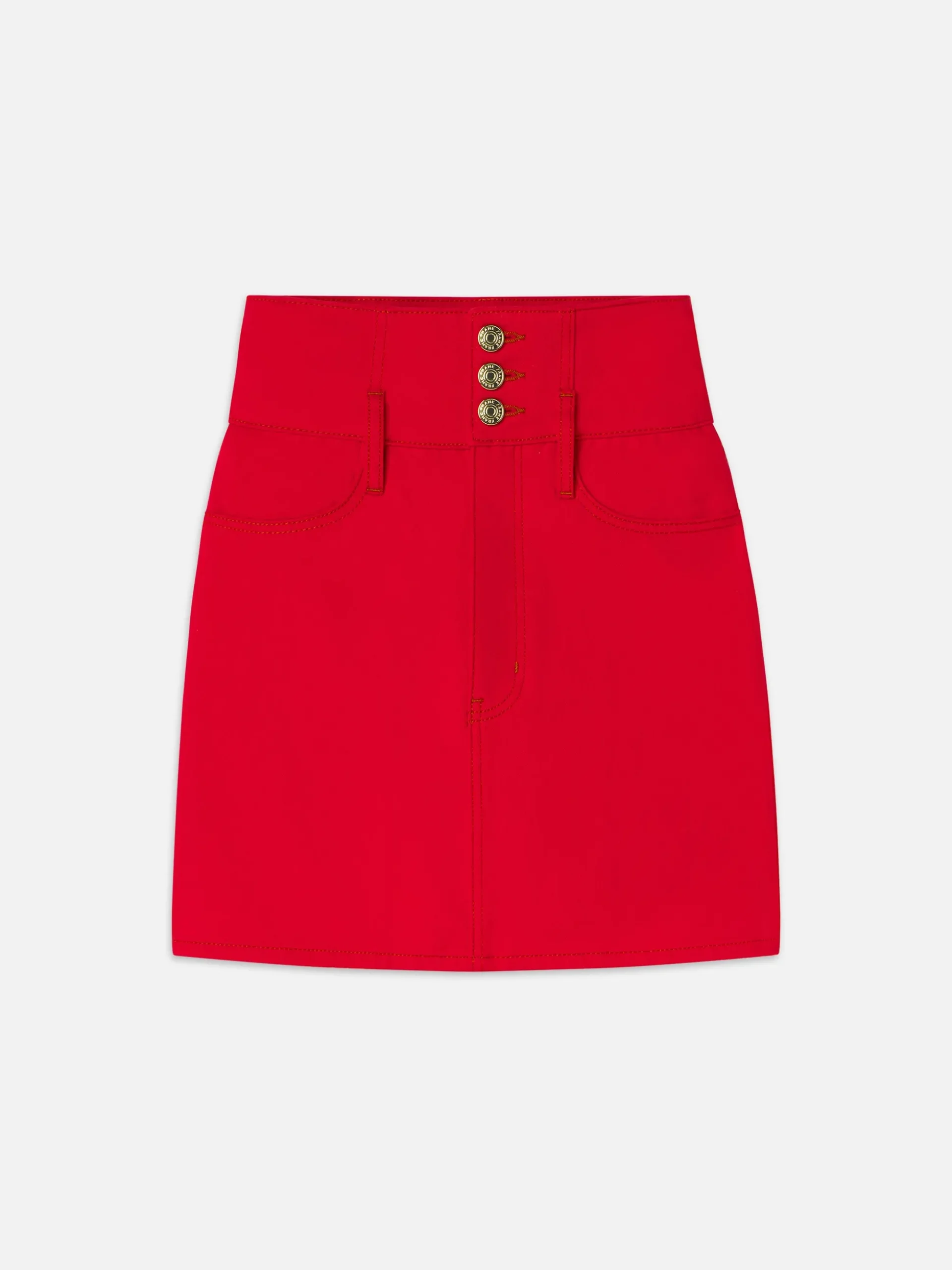 The Corset Mini Skirt in Herrera Red