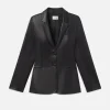 The Femme Leather Blazer in Black