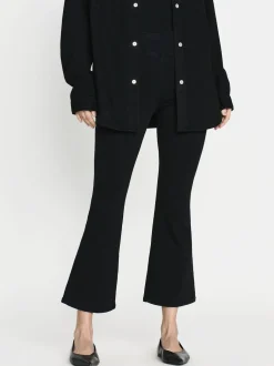 The Jetset Crop Mini Boot in Sheen Noir