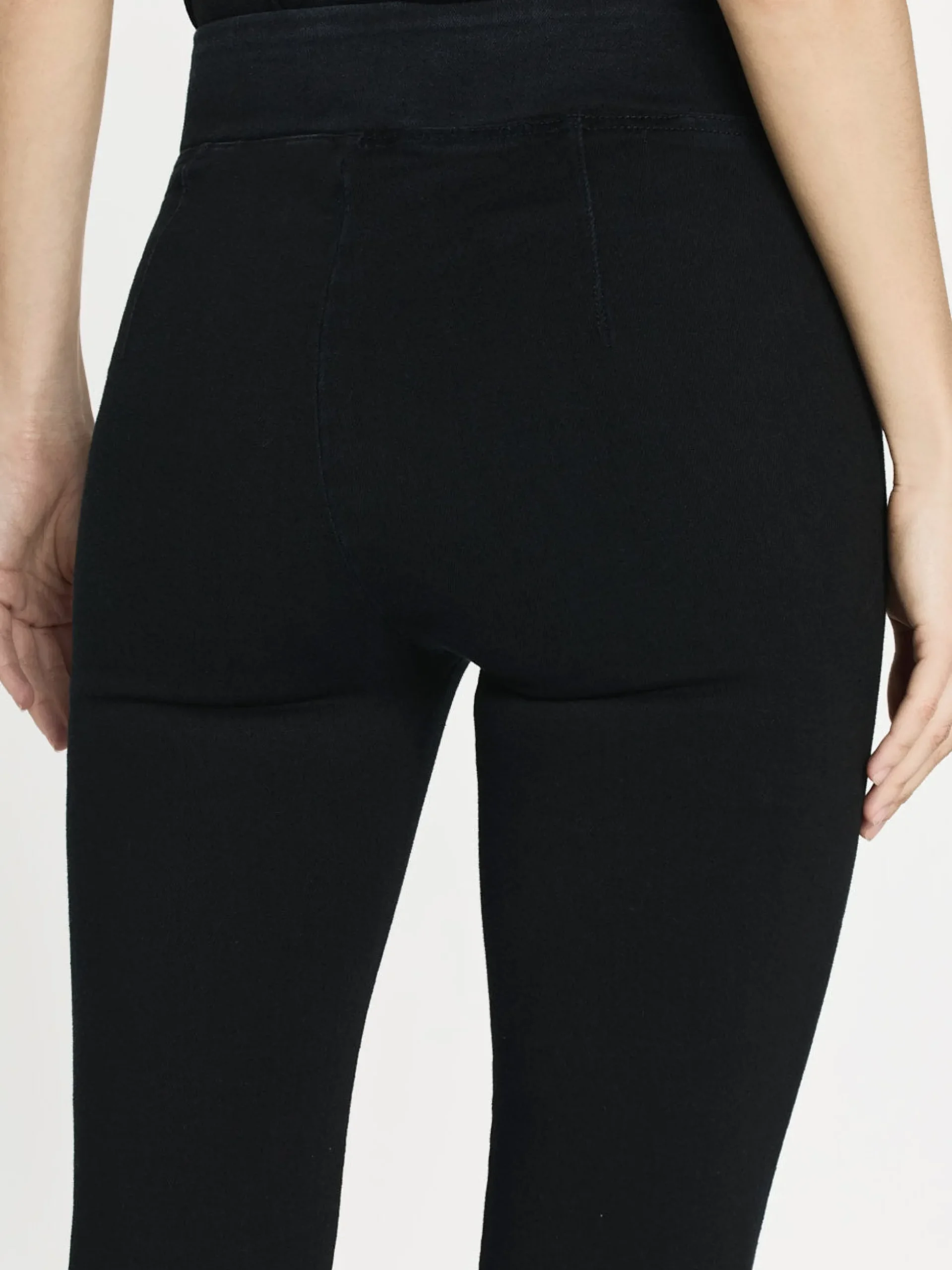 The Jetset Crop Mini Boot in Sheen Noir