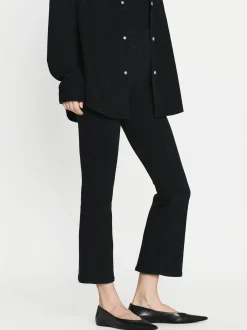 The Jetset Crop Mini Boot in Sheen Noir