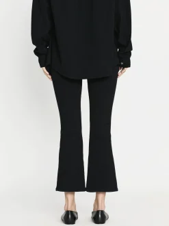 The Jetset Crop Mini Boot in Sheen Noir