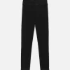 The Jetset Skinny Crop in Sheen Noir