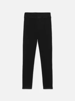 The Jetset Skinny Crop in Sheen Noir