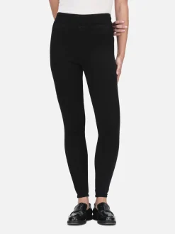 The Jetset Skinny Crop in Sheen Noir