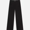 The Jetset Slim Palazzo in Sheen Noir
