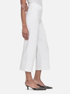 The Jetset Wide Crop in White