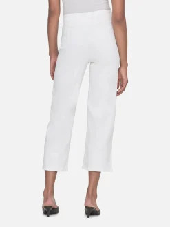 The Jetset Wide Crop in White