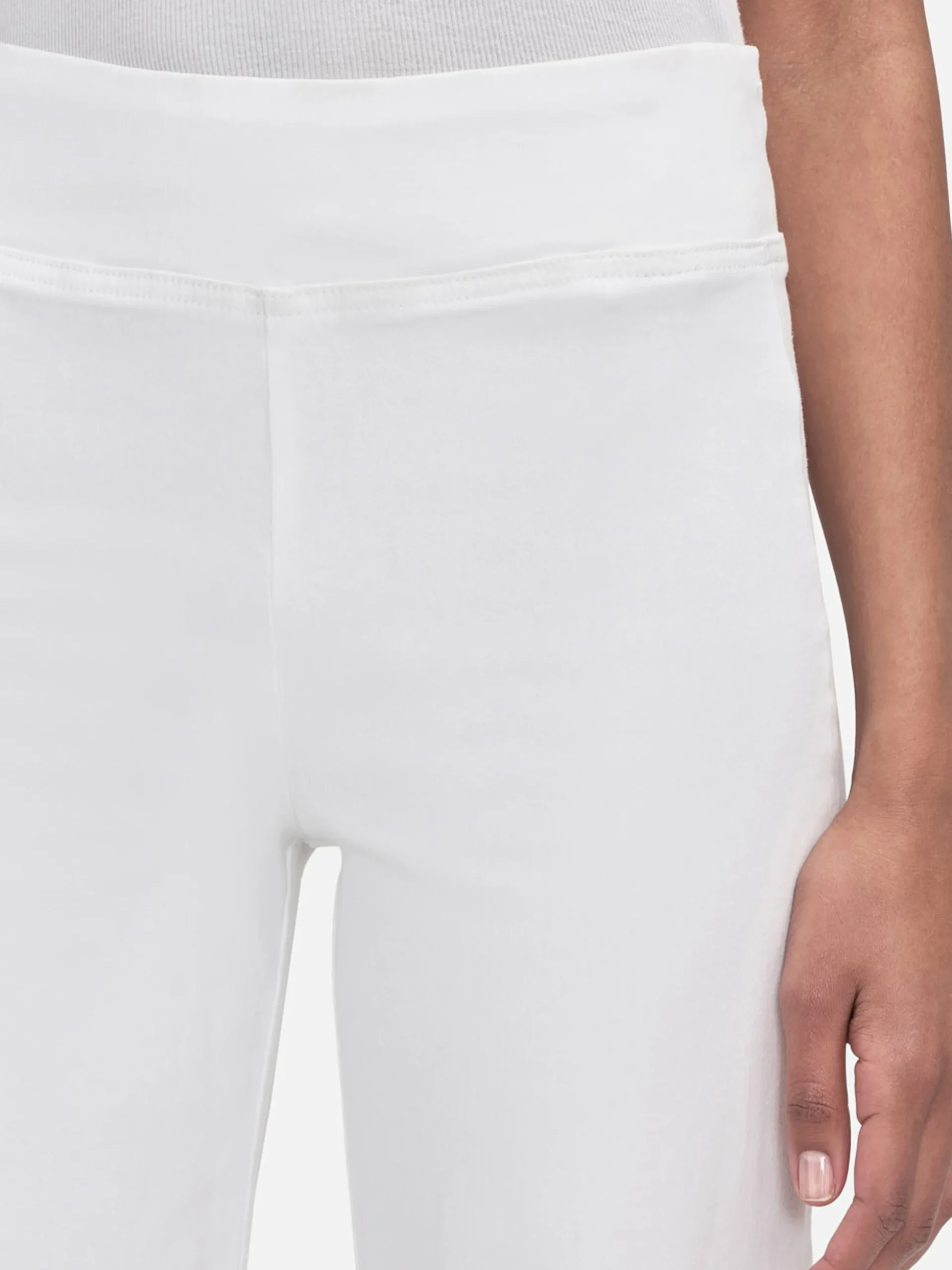 The Jetset Wide Crop in White