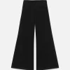 The Jetset Wide Leg in Sheen Noir