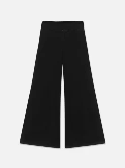 The Jetset Wide Leg in Sheen Noir