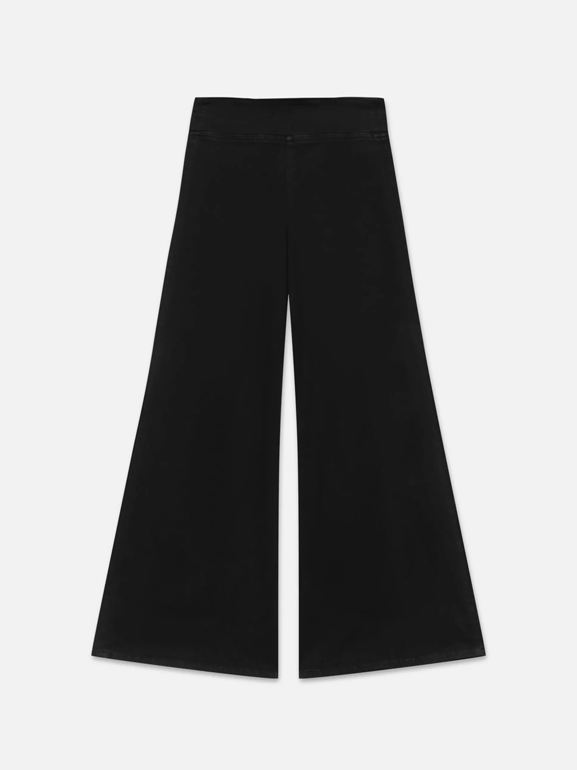 The Jetset Wide Leg in Sheen Noir