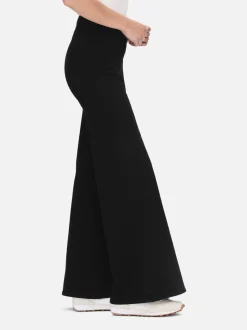The Jetset Wide Leg in Sheen Noir