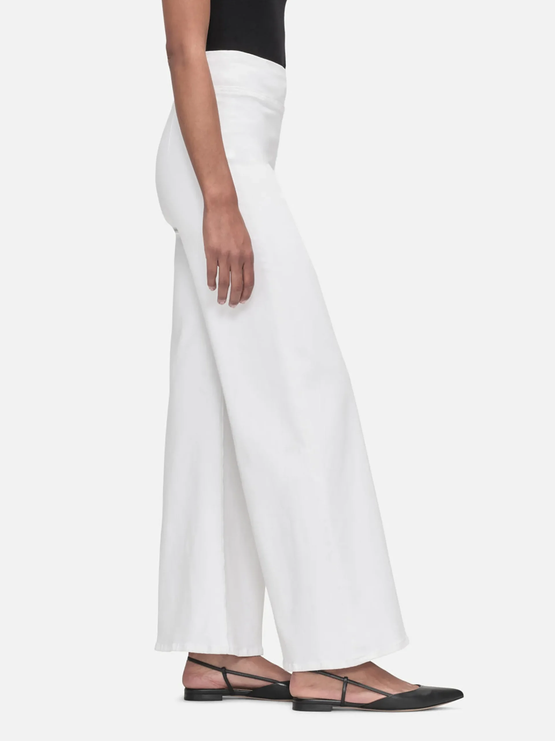 The Jetset Wide Leg in White
