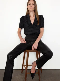 The Leather Ruler in Black