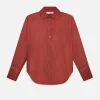 The Oversized Shirt in Deep Rust