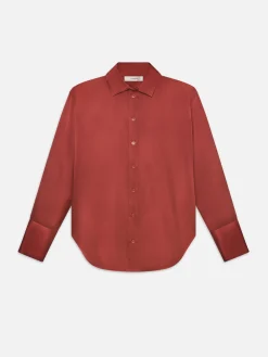 The Oversized Shirt in Deep Rust