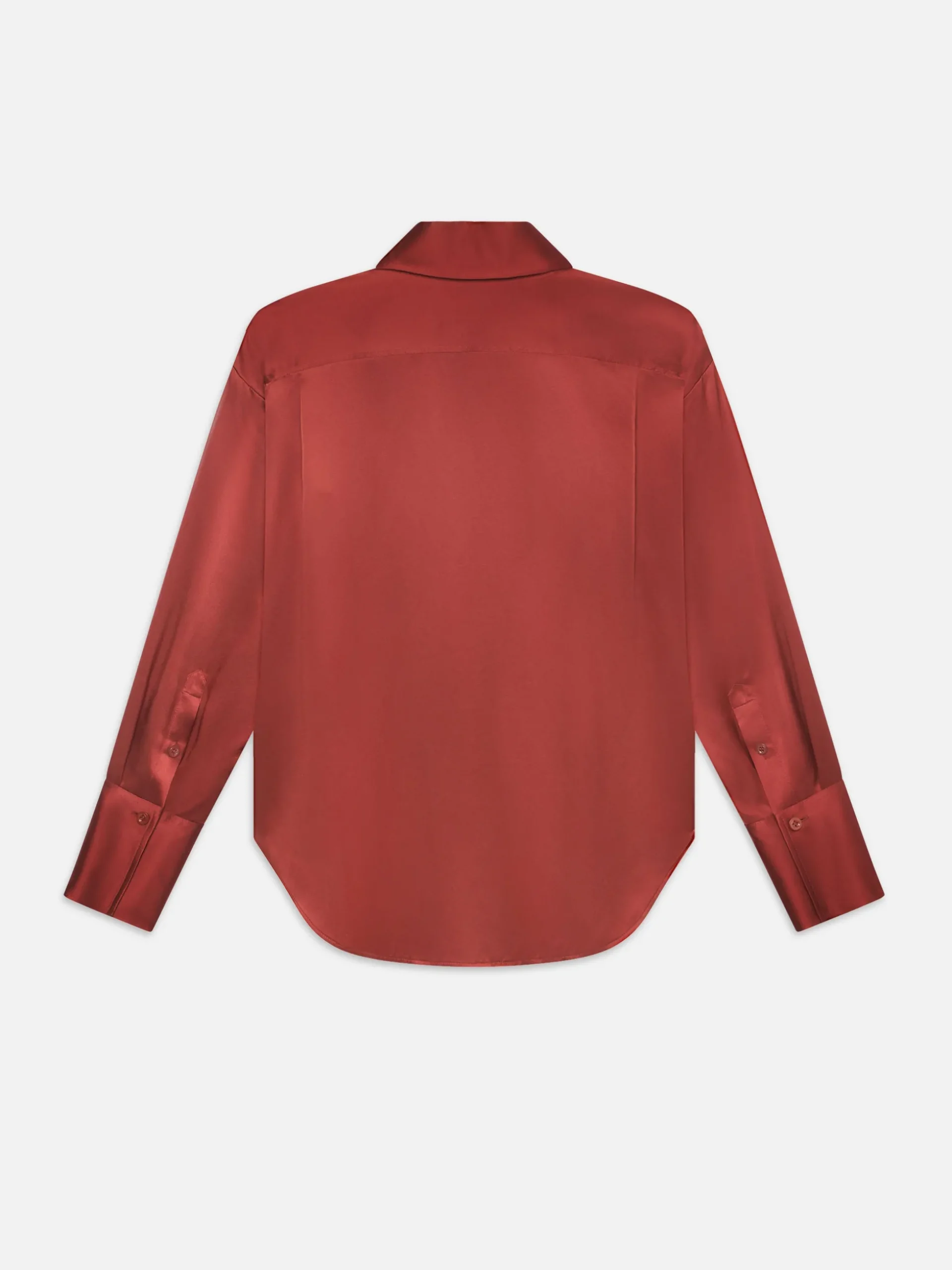 The Oversized Shirt in Deep Rust