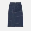The Patchwork Midi Skirt in Hemlock
