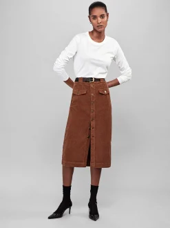 The Penelope Skirt in Toast