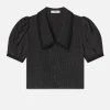The Polka Dot Sailor Blouse in Black Multi