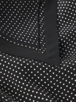 The Polka Dot Sailor Blouse in Black Multi