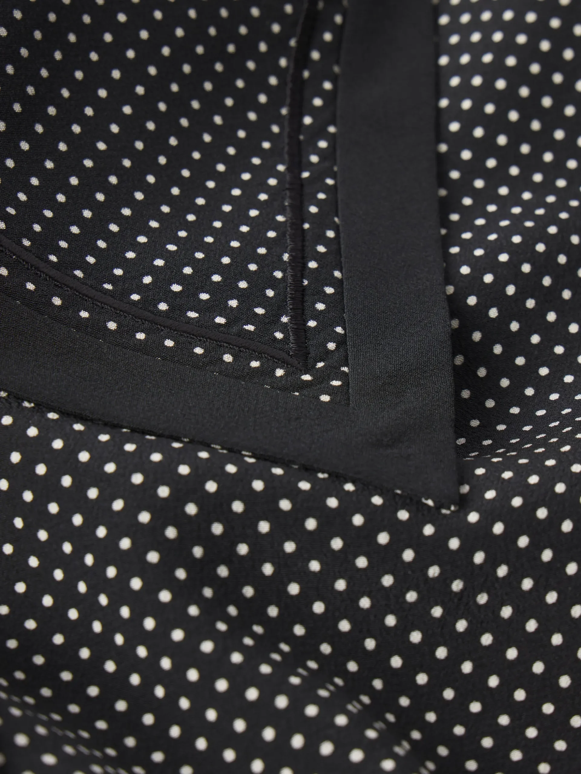 The Polka Dot Sailor Blouse in Black Multi