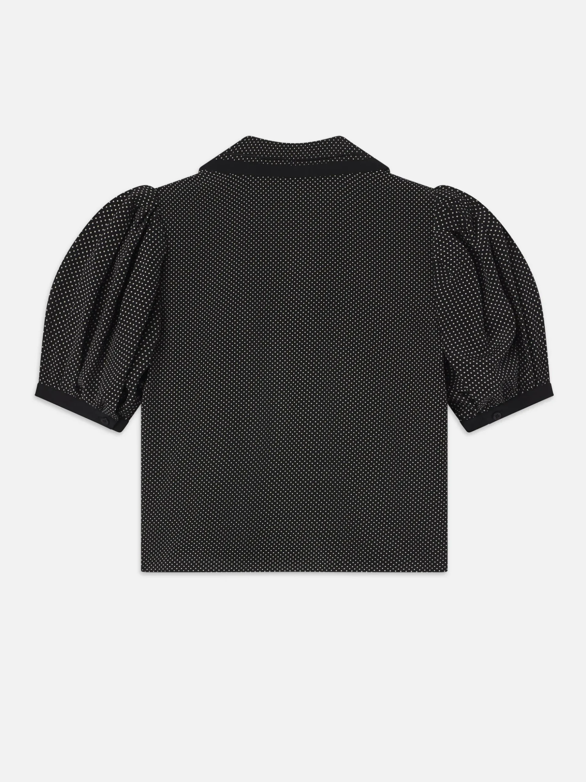 The Polka Dot Sailor Blouse in Black Multi