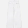 The 70's Patch Pocket Crop Straight in White