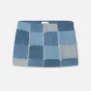 The 70's Patchwork Mini Skirt in Road Trip