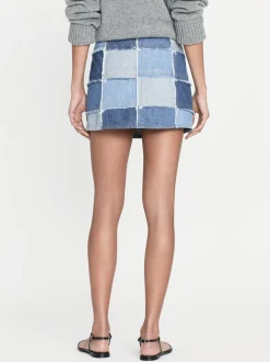 The 70's Patchwork Mini Skirt in Road Trip