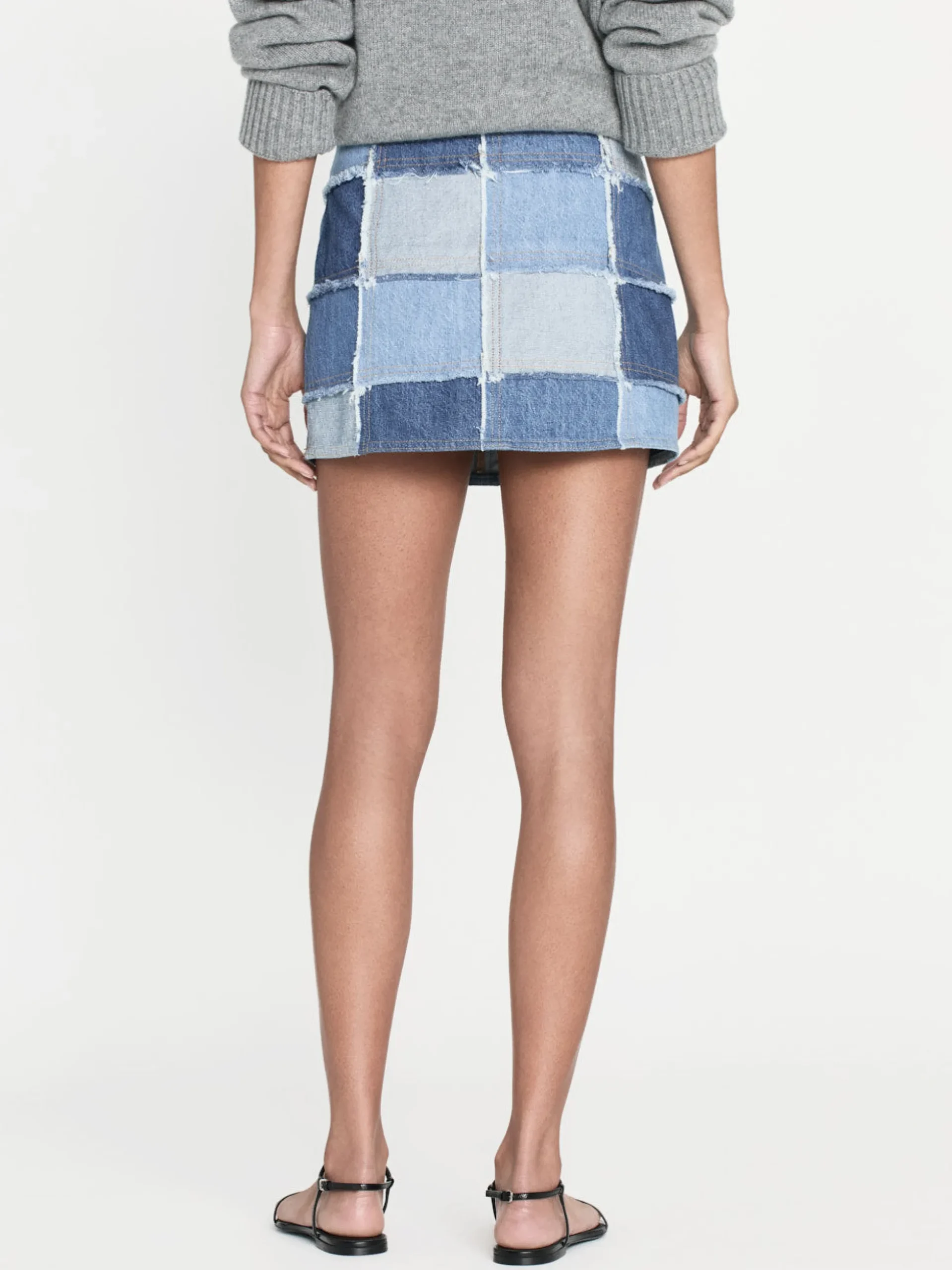 The 70's Patchwork Mini Skirt in Road Trip