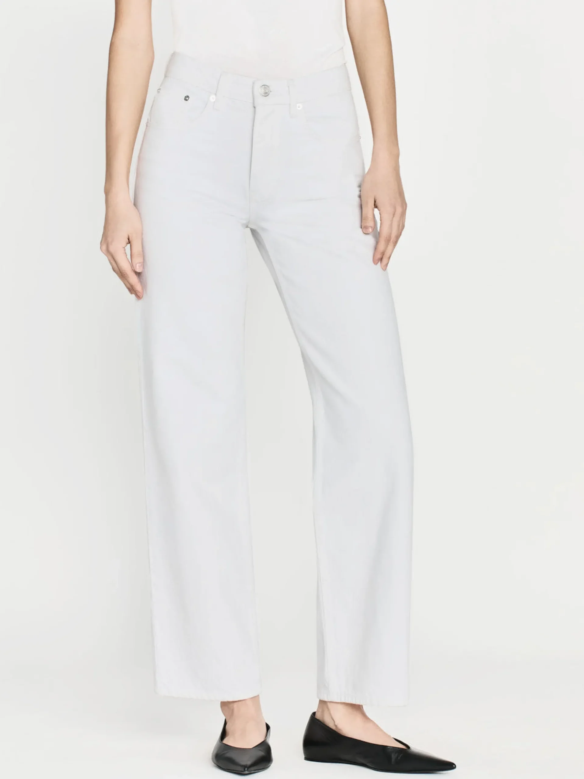 The Slouchy Straight in White