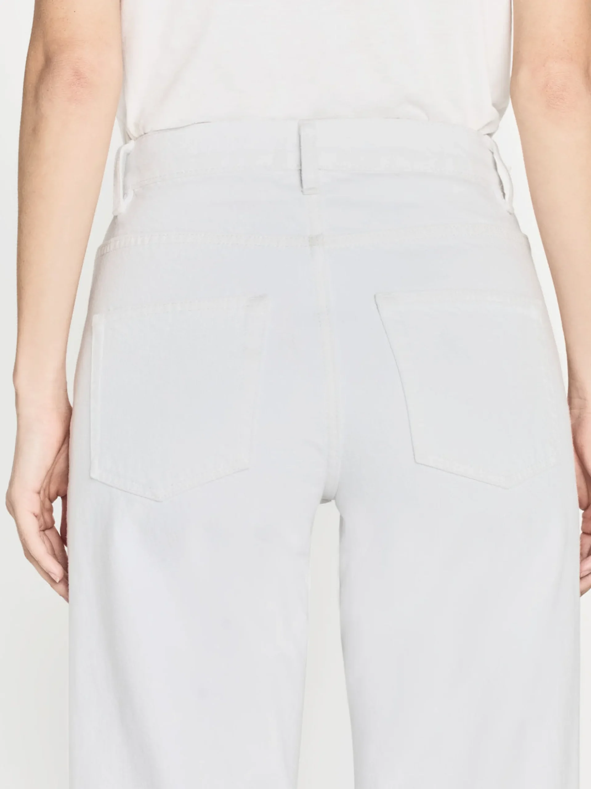 The Slouchy Straight in White