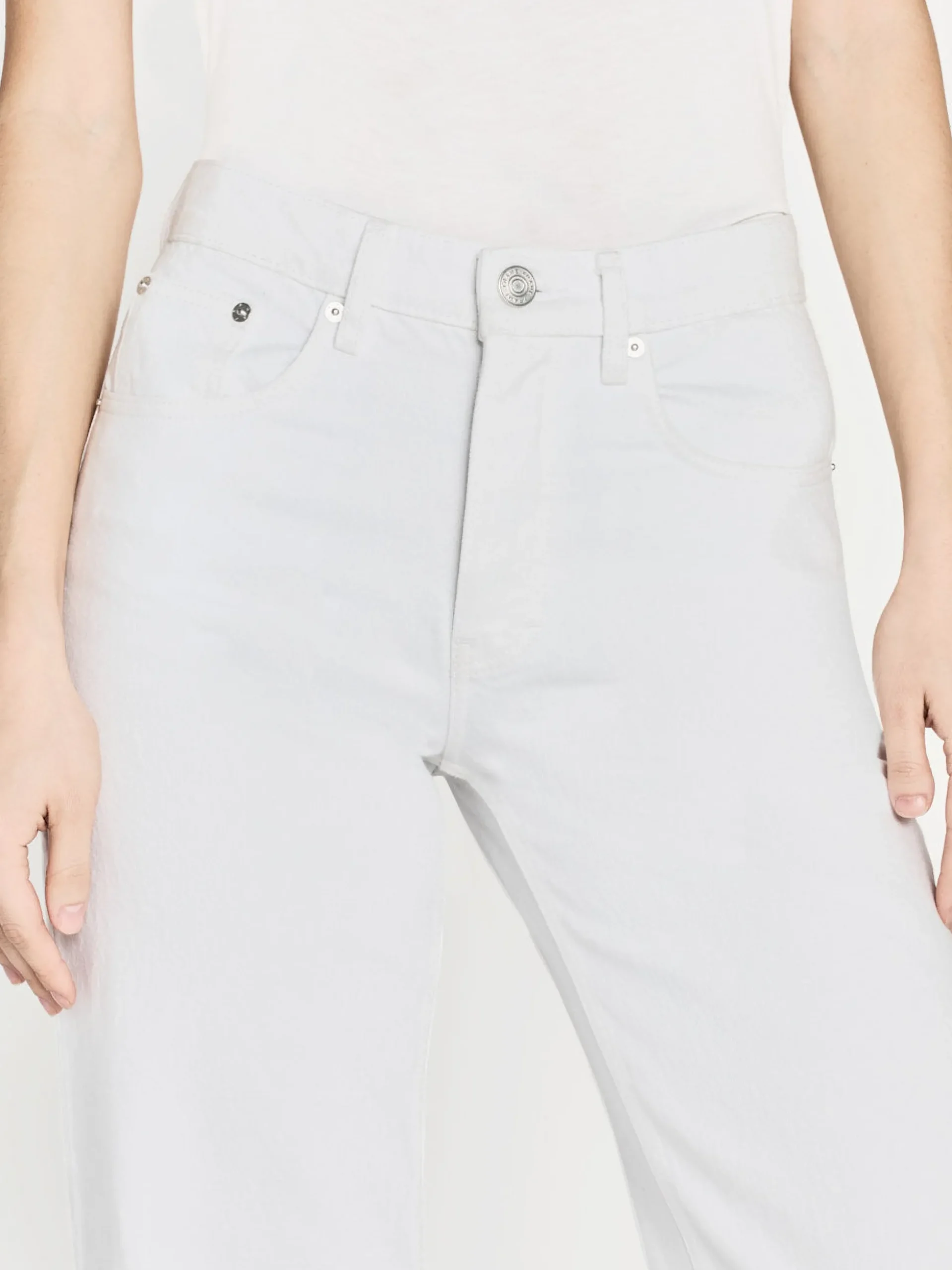 The Slouchy Straight in White