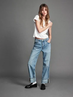 The Slouchy Straight Wide Cuff in Ziggy