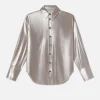 The Standard Shirt in Silver Lame