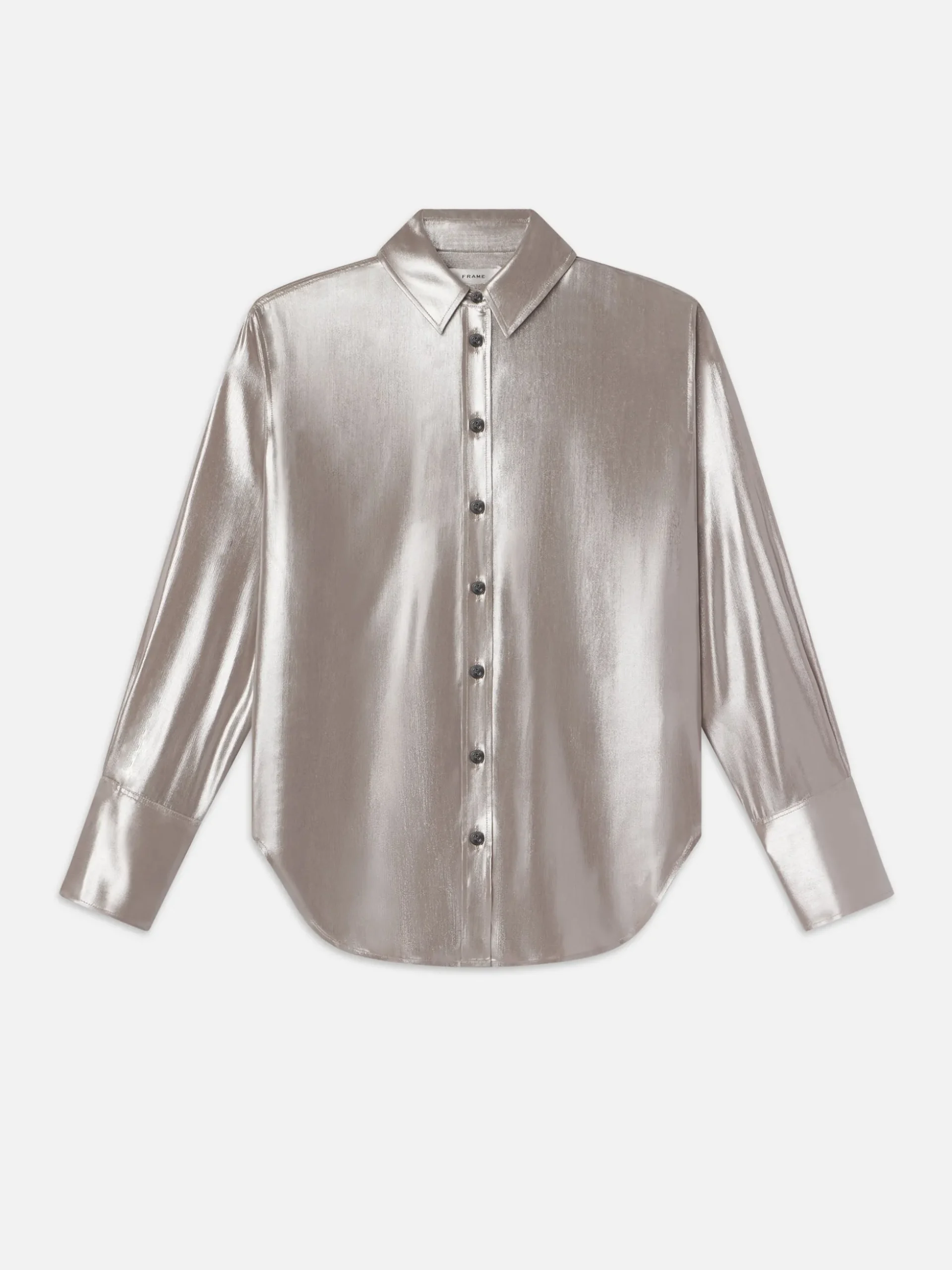 The Standard Shirt in Silver Lame