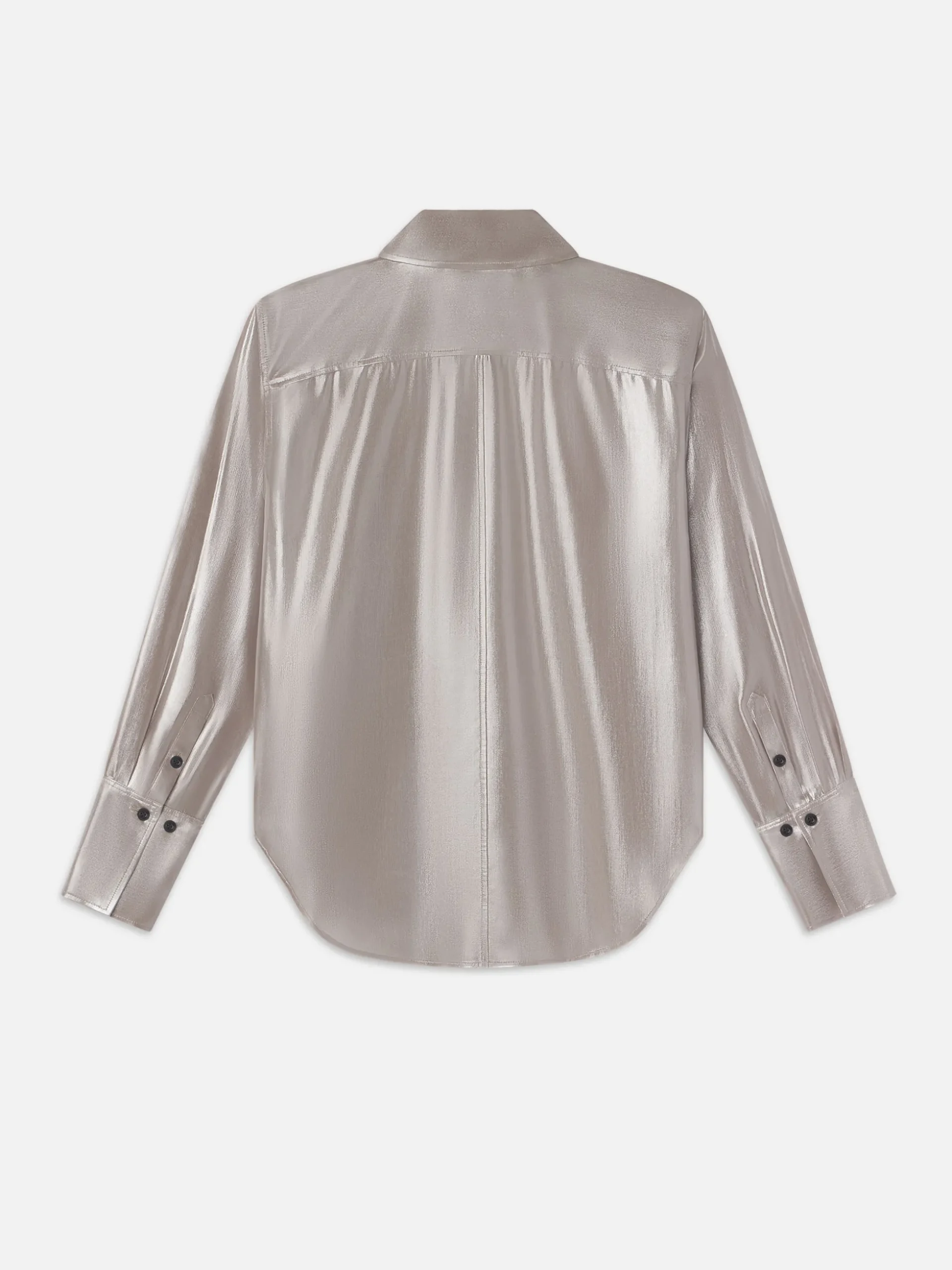 The Standard Shirt in Silver Lame