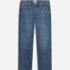 The Straight Jean in Blue Gold