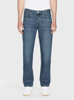 The Straight Jean in Blue Gold