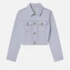 The Tailored Denim Jacket in Celeste