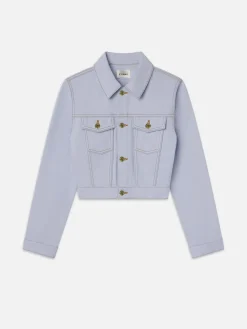 The Tailored Denim Jacket in Celeste