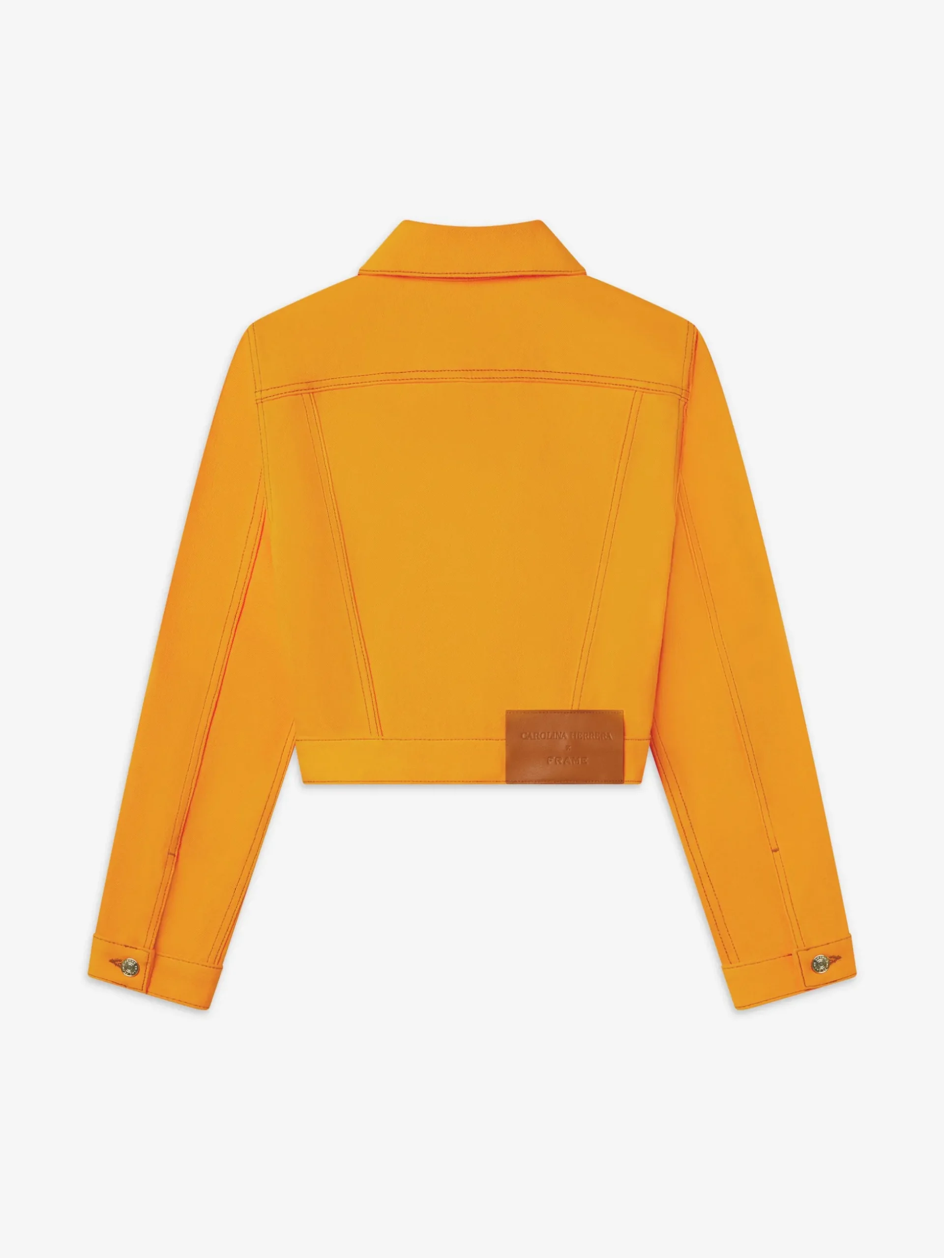 The Tailored Denim Jacket in Marigold