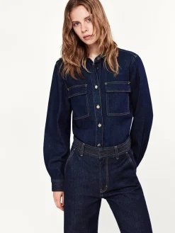 The Trapunto Shirt in Rinse