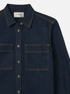 The Trapunto Shirt in Rinse