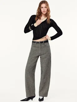 The Tweed Barrel in Houndstooth