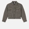The Tweed Boxy Jacket in Houndstooth