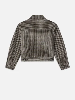 The Tweed Boxy Jacket in Houndstooth